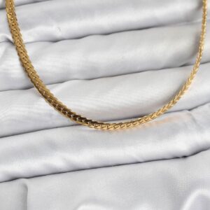 Tegan 316L Çelik Gold Renk Zincir Kadın Kolye TG27BKO10631