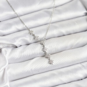 Tegan 316L Çelik Zincir Gümüş Renk Kutup Yıldızı Model Kadın Kolye TG27BKO10726