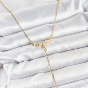 Tegan 316L Çelik Zincir Gold Renk Yıldız Model Y Kadın Kolye TG27BKO10666