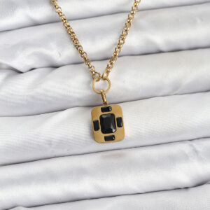 Tegan 316L Çelik Zincir Gold Renk Vintage Model Kadın Kolye TG27BKO10687