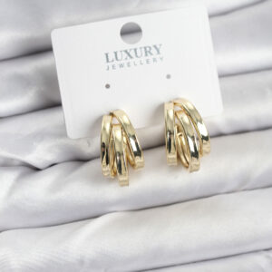 Tegan Pirinç Gold Renk Vintage Halka Model Kadın Küpe TG27BKP11357