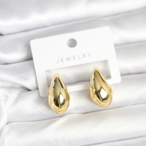 Tegan Gold Renk Damla Küpe 24 mm TG27BKP11378