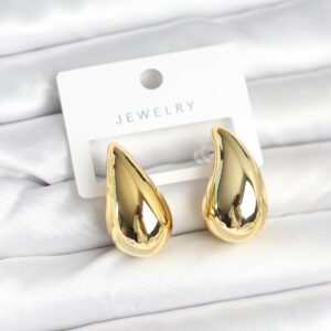 Tegan Gold Renk Damla Küpe 30 mm TG27BKP11379