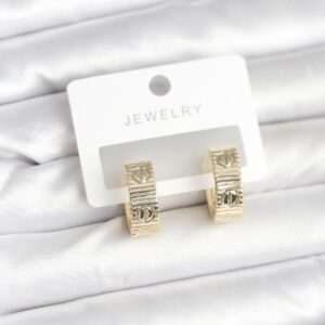 Tegan Pirinç Gold Renk Halka Kadın Küpe TG27BKP11381