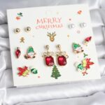 Tegan 8 Çift Yılbaşı Temalı Kadın Küpe TG27BKP11398