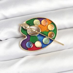 Tegan Ressam Paleti Model Broş TG27BR464