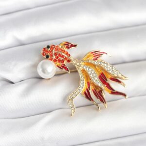 Tegan Japon Balığı Model Broş TG27BR468