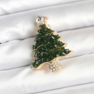 Tegan Çam Ağacı Model Yılbaşı Temalı Broş TG27BR476
