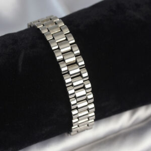 Tegan 316L Çelik Gümüş Renk 12 mm Kalınlık Erkek Bileklik TG27EB3777