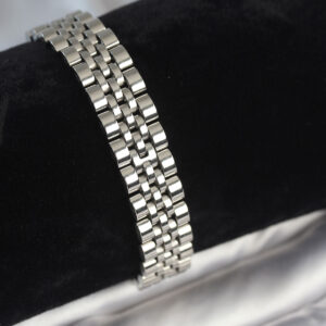 Tegan 316L Çelik 12 mm Kalınlıkta Gümüş Renkli Erkek Bileklik TG27EB3780