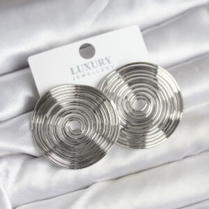 Tegan Pirinç Gümüş Renk Circle Model Kadın Küpe TG27BKP11436