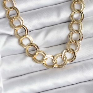 Tegan 14K Gold Renk Kaplama Samanyolu Model CM Kadın Kolye TG27BKO10728