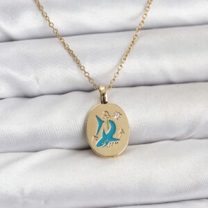 Tegan 316L Çelik Zincir Gold Renk Shark Figür Kadın Kolye TG27BKO10753