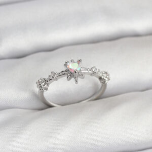 Tegan Gümüş Renk Pirinç Yıldız Model Kadın Yüzük TG27BYK3912