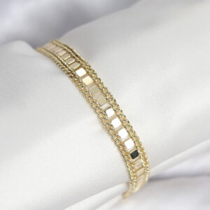 Tegan 316L Çelik Gold Renk Pullu Zincir Model Kadın Bileklik TG27BB8159