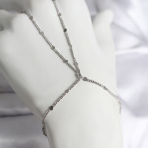 Tegan 316L Çelik Gümüş Renk Parçalı Ezme Zincir Model Kadın Şahmeran TG27SN727