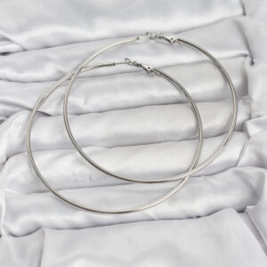 Tegan 316L Çelik Gümüş Renk 75 mm Halka Küpe TG27BKP11509