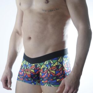 Erkek Renkli Desenli Boxer