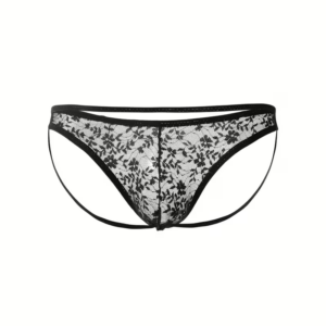 Tegan Seksi Dantelli Arkası Açık Seksi Siyah Erkek Külot TG274626