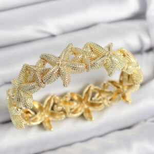 Tegan Pirinç Deniz Yıldızı Model Gold Renk Lastikli Kadın Bileklik TG27BB7650