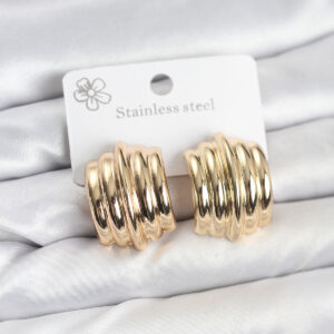 Tegan Vintage Model 316L Çelik Gold Renk Kadın Küpe TG27BKP11579