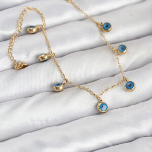 Tegan 316L Çelik Gold Renk Minimal Nazar Model Kadın Bileklik TG27BB8165