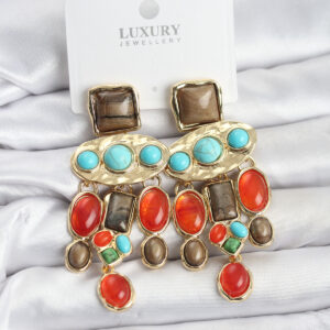 Tegan Vintage Sallantılı Kadın Küpe TG27BKP11594