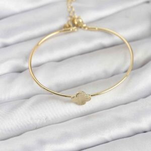 Tegan Yonca Model Gold Renk Kadın Bileklik TG27BB8232