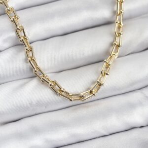 Tegan Gold Renk Pirinç Tifani Model Kadın Kolye TG27BKO10819