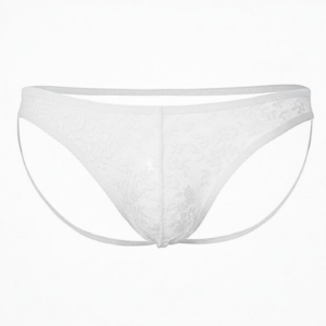 Tegan Seksi Dantelli Arkası Açık Seksi Beyaz Erkek Külot TG274628