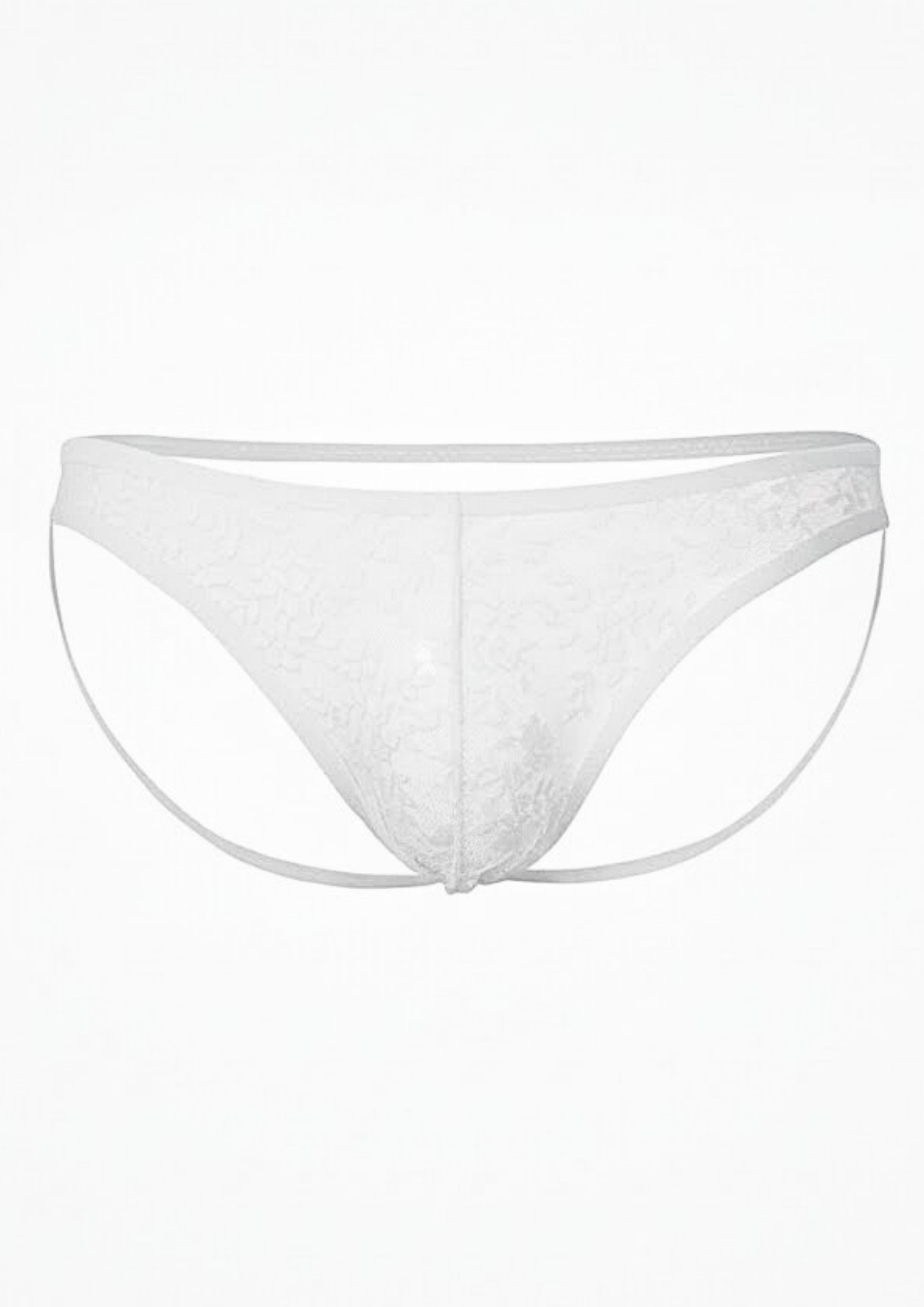 Tegan Seksi Dantelli Arkası Açık Seksi Beyaz Erkek Külot TG274628 - XL - XS