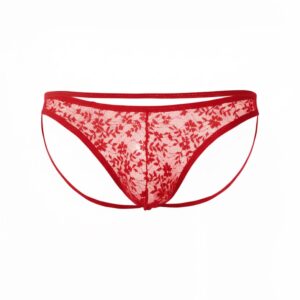Tegan Seksi Dantelli Arkası Açık Seksi Kırmızı Erkek Külot TG274627