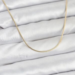 Tegan CM 14K Gold Renk Yılan Zincir Model Kadın Kolye TG27BKO10922