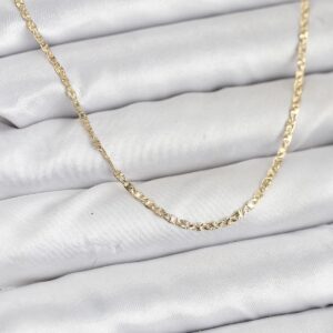 Tegan CM 14K Gold Renk Pirinç Lazer Model 60 cm Kadın Kolye TG27BKO10927