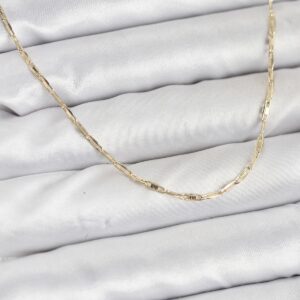 Tegan CM 14K Gold Renk Pirinç Ataç Zincir 60 cm Kadın Kolye TG27BKO10928