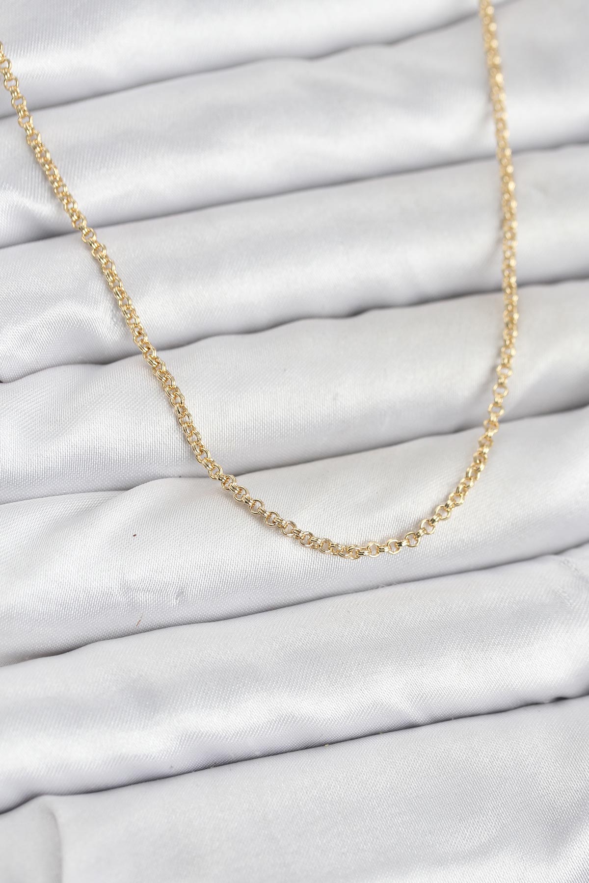 Tegan CM 14K Gold Renk Halka Model 60 cm Kadın Kolye TG27BKO10930 - Görsel 1