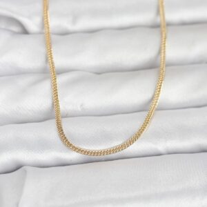 Tegan CM 14K Gold Renk Dolgun Zincir Model 60 cm Kadın Kolye TG27BKO10954