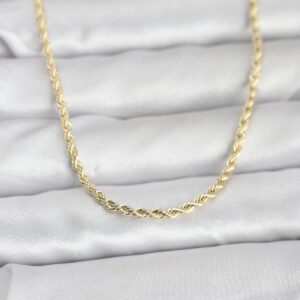 Tegan CM 14K Gold Renk Burgu Model Zincirli 60 cm Kadın Kolye TG27BKO10959