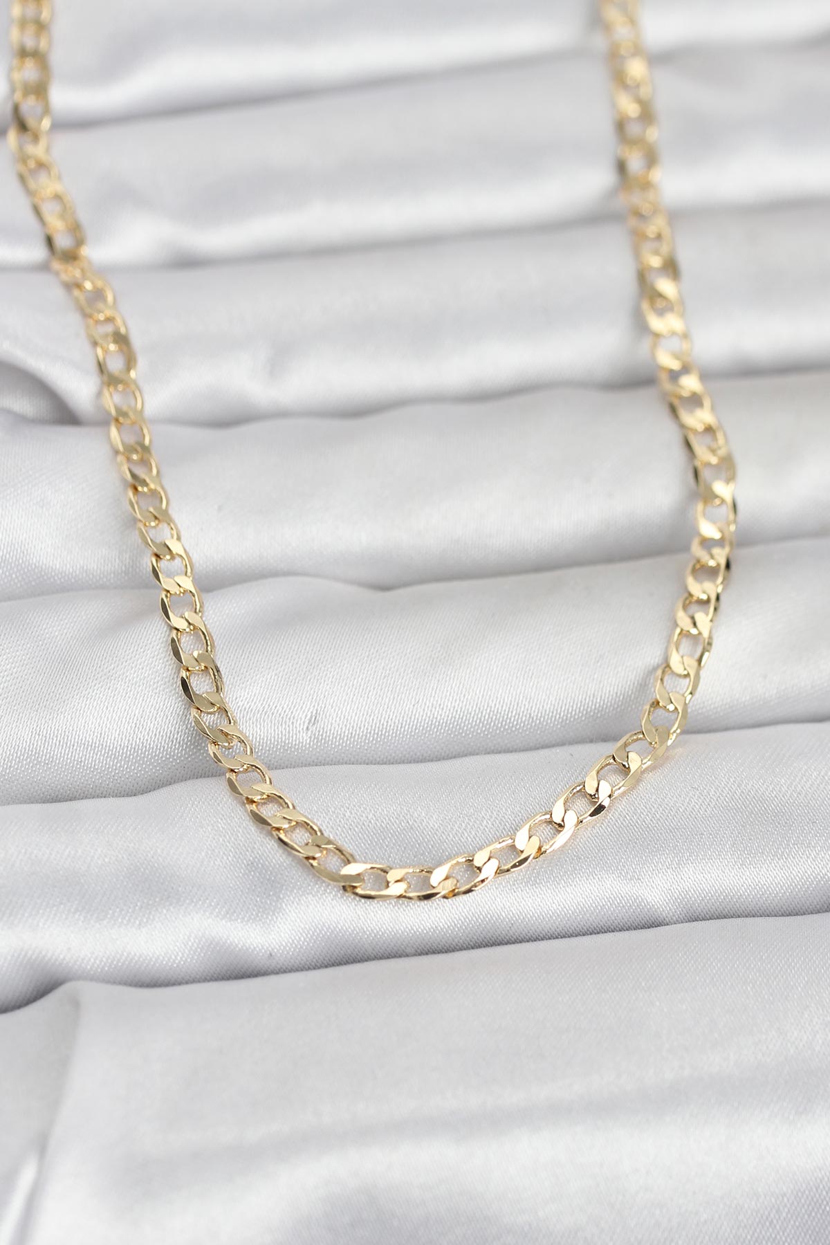 Tegan CM 14K Gold Renk Zincir Model 60 cm Kadın Kolye TG27BKO10993 - Görsel 1
