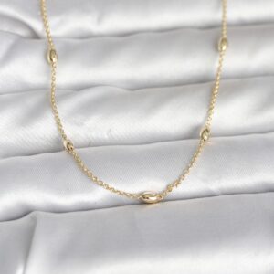 Tegan CM 14K Gold Renk Damla Topçuk Model Zincirli 60 cm Kadın Kolye TG27BKO10980