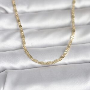 Tegan CM 14K Gold Renk Çizgi Lazer Model 60 cm Kadın Kolye TG27BKO10982