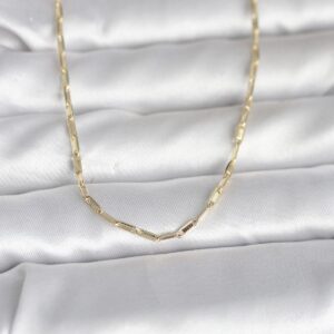 Tegan CM 14K Gold Renk İnce Ataç Zincir Model 60 cm Kadın Kolye TG27BKO10983