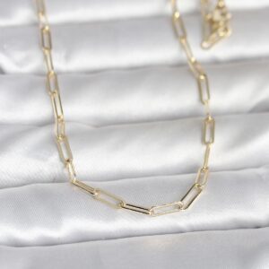 Tegan CM 14K Gold Renk Ataç Zincirli Model 60 cm Kadın Kolye TG27BKO10985