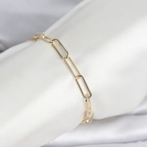 Tegan CM 14K Gold Renk Kalın Ataç Zincir Model Kadın Bileklik TG27BB8296