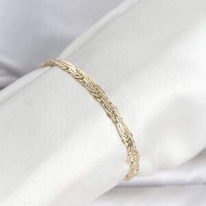 Tegan CM 14K Gold Renk Ezme Sarmal Zincir Model Kadın Bileklik TG27BB8299