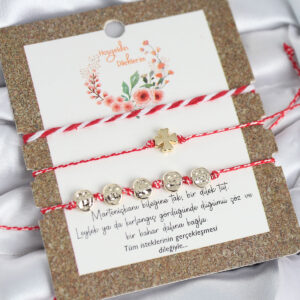 Tegan Marteniçka Bileklik 3'lü Yonca Model TG27BB8313