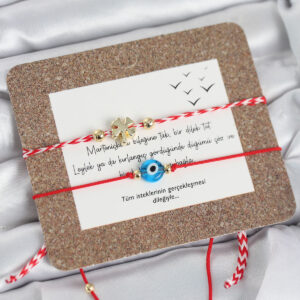 Tegan Marteniçka Bileklik 2'li Yonca ve Nazarlı Model TG27BB8317