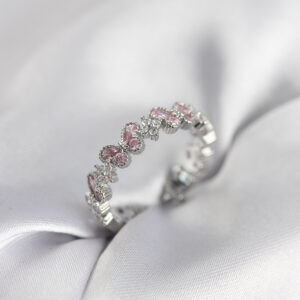 Tegan Pembe Zirkon Taşlı Kelebek Model Kadın Yüzük TG27BYK3951