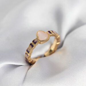 Tegan Gold Renk Mineli Su Kabağı Model Kadın Yüzük TG27BYK3953