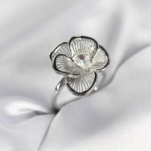 Tegan Gümüş Renk Çiçek Model Vintage Kadın Yüzük TG27BYK3998